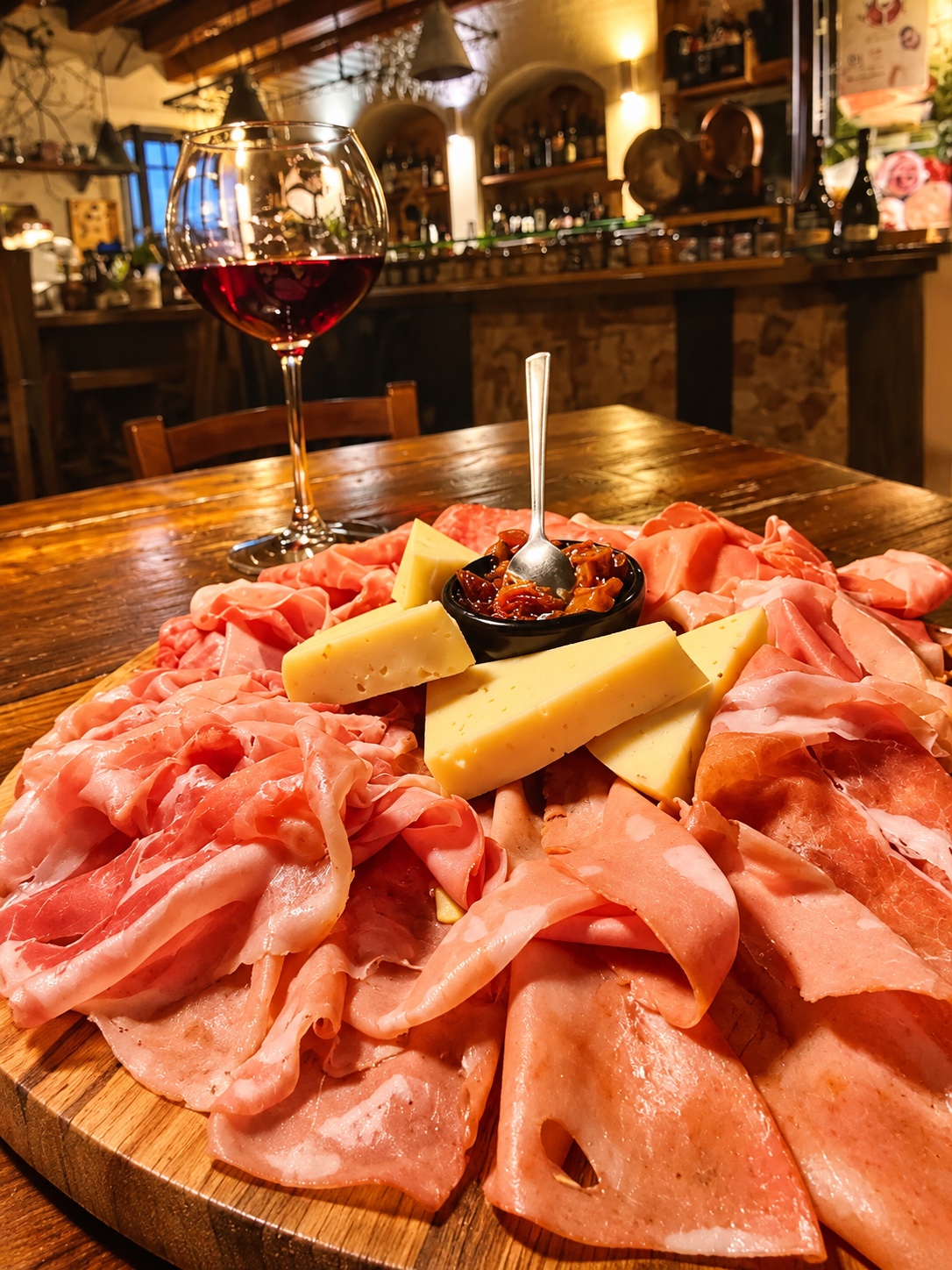 Tagliere di salumi e formaggi al banco del Cuore Friulano